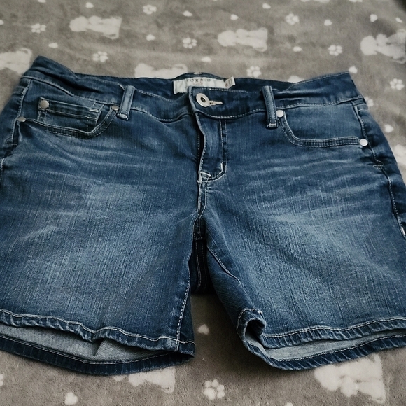 torrid Pants - Torrid Blue Jean Shorts with Distressed Look